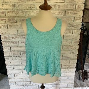 🎁Design Lab Lord & Taylor Lace High Lo Top